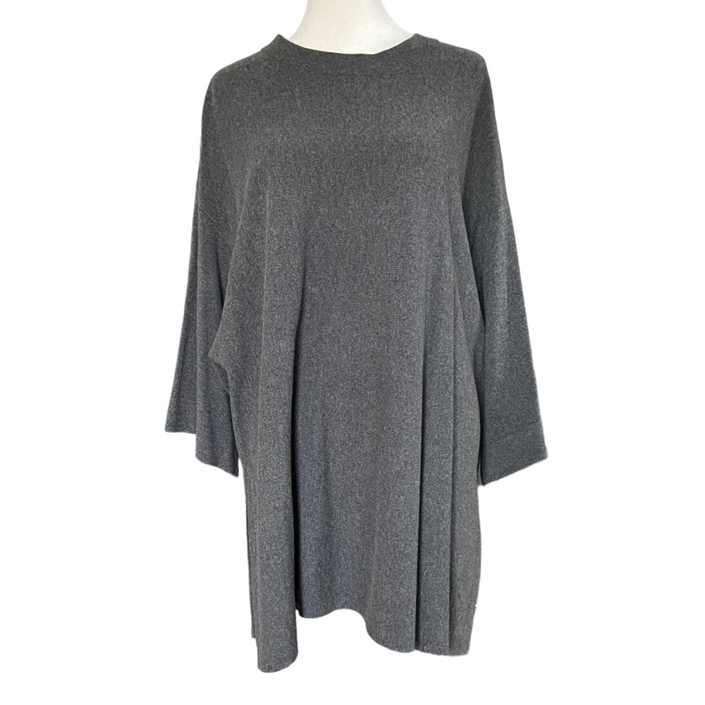Eileen Fisher Wool Oversized Sweater Gray S